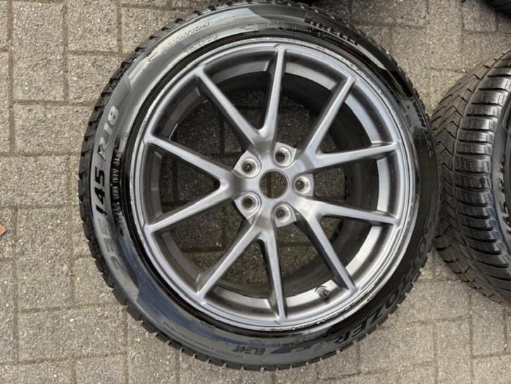 4 winterbanden + 4 velgen, Auto-onderdelen, Banden en Velgen, Velg(en), Winterbanden, 19 inch, Personenwagen, Gebruikt, Ophalen