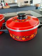 Kleine emaille pot. VINTAGE. 22 cm. Uitstekende conditie, Ophalen of Verzenden