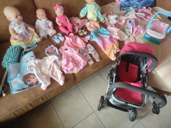 Poppenspullen, babyborn, zapf creation, kleertjes ..., Verzamelen, Poppen, Zo goed als nieuw, Pop, Ophalen of Verzenden