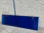 Glasplaat kobaltblauw 2440x730x8mm (4+4mm), Doe-het-zelf en Bouw, Glas en Ramen, Ophalen, Zo goed als nieuw, Glasplaat