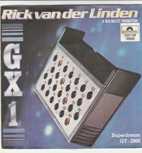45T: Rick van der Linden: GX1   SynthPop, CD & DVD, Vinyles Singles, Utilisé, Single, Autres genres, 7 pouces, Enlèvement ou Envoi