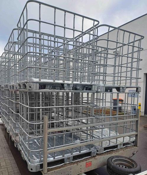 Cages Ibc 1000 litres pour bois pour chauffage, Tuin en Terras, Regentonnen, Gebruikt, Metaal, 150 liter of meer, Ophalen