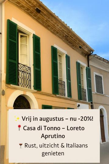 Casa di Tonno vakantiehuis in Abruzzo beschikbaar voor biedingen