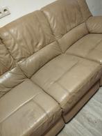 Leren zetel 3 zit, Ophalen, Gebruikt