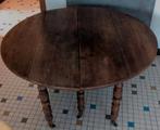 XXe 🌼 65€ Uitschuifbare eettafel ovaal rond opvouwbaar, Ophalen, Gebruikt, 120 tot 160 cm, 80 tot 120 cm