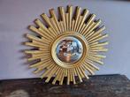 Franse vergulde Sunburst Convexe Spiegel, Enlèvement ou Envoi