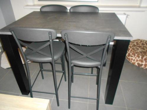 tafel en stoelen, Huis en Inrichting, Tafels | Eettafels, Zo goed als nieuw, 50 tot 100 cm, 100 tot 150 cm, Vier personen, Rechthoekig