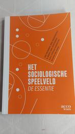 Het sociologische speelveld de essentie Acco learn cursus, Boeken, Ophalen of Verzenden