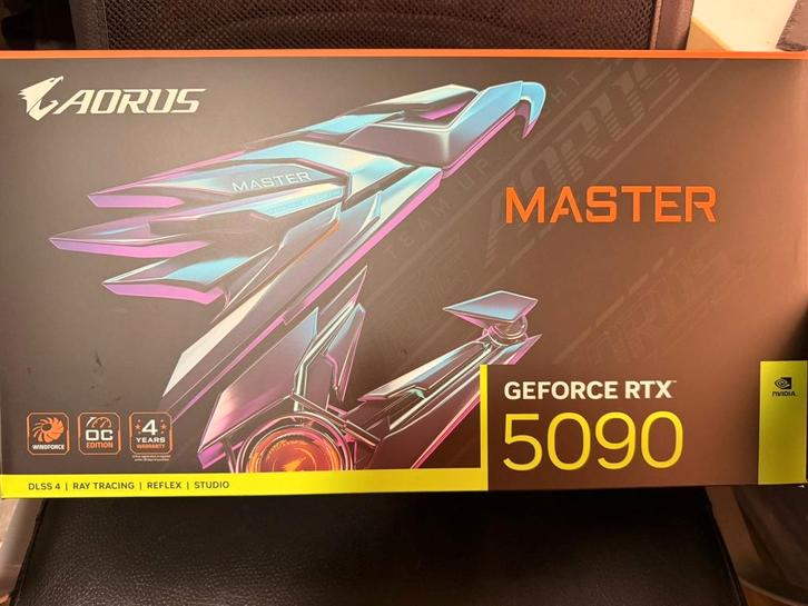 NVIDIA GeForce RTX 5090 AORUS Master 32GB videokaart, Computers en Software, Videokaarten, Nieuw, Nvidia, PCI-Express 5.0, GDDR6