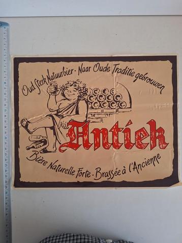 Oude grote sticker brouwerij Antiek bier  beschikbaar voor biedingen