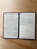 E.Camerlynck  Reninghelst 1856 + 1934 -Ere secretaris, Carte de condoléances, Envoi