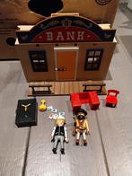 Playmobil bankkantoor cowboys, Ophalen of Verzenden, Zo goed als nieuw, Complete set