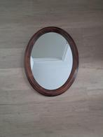 Ovalen houten spiegel 60 x 40, Huis en Inrichting, Minder dan 50 cm, Ophalen of Verzenden, Zo goed als nieuw, Minder dan 100 cm