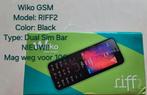 Wiko RIFF2 ZWART DUAL SIM BAR, Telecommunicatie, Mobiele telefoons | Overige merken, Ophalen of Verzenden, Nieuw