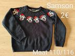Kersttrui jongen Samson - maat 110/116, Samson, Gebruikt, Trui of Vest, Ophalen of Verzenden