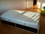 lit + sommier + matelas, Maison & Meubles, 90 cm, Lit avec 2 tiroirs, Une personne, Enlèvement