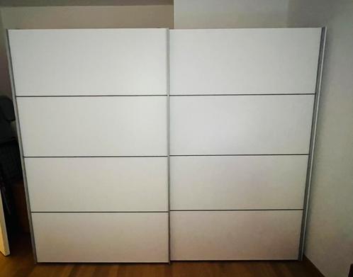 Dressing garde-robes penderie avec 2 portes coulissantes, Huis en Inrichting, Kasten | Roldeurkasten en Archiefkasten, Gebruikt
