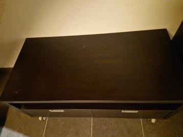 Ikea Besta TV-meubel met twee schuiven, Ophalen, Gebruikt, 100 tot 150 cm, 50 tot 100 cm