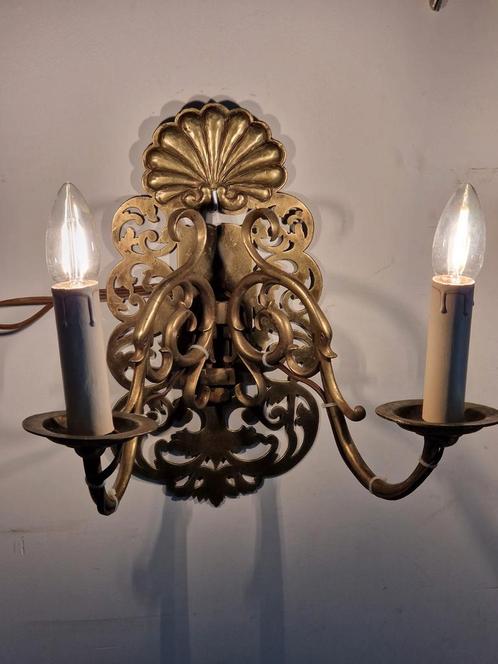 Ampliek , wandlamp uit herenhuis , 5 dubbele beschikbaar,, Antiek en Kunst, Antiek | Verlichting, Ophalen of Verzenden