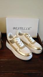 Bestelle Sneakers Wit & Goud Maat 39 Glitter & Glam NIEUW, Wit, Bestelle, Nieuw, Ophalen of Verzenden