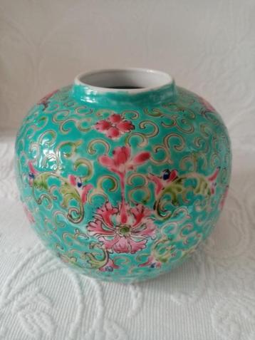 Pot/porseleinen vaas „Mun Shou” Republiek periode 1940s 11cm beschikbaar voor biedingen