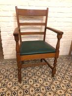 Stevige eiken armstoel, Huis en Inrichting, Stoelen, Ophalen, Kunststof, Gebruikt, Overige kleuren
