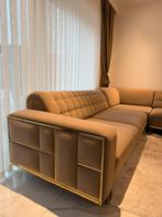 Canapé d’angle luxe avec fonction couchage, Enlèvement, Comme neuf, Tissus