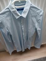 Blauw hemd merk Jules te koop.Maat M-L extra slim fit, Kleding | Heren, Overhemden, Ophalen, Zo goed als nieuw, Blauw