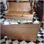 Salon vintage en simili cuir, Ophalen, Leer