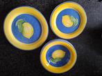 Servies citroen, Huis en Inrichting, Keuken | Servies, Ophalen, Keramiek, Nieuw, Bord(en)