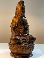 Antieke CHINESE GUANYIN Bodhisattva brons, terracotta kern, Antiek en Kunst, Ophalen