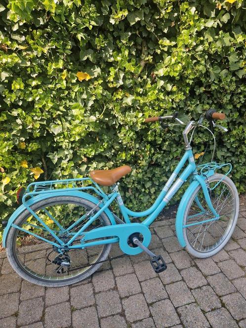 Minerva - lichtblauw - 24 inch - blauw - 8 - 12 jaar, Fietsen en Brommers, Fietsen | Meisjes, Zo goed als nieuw, 24 inch, Versnellingen