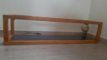 Teak hanglamp (met plank) beschikbaar voor biedingen