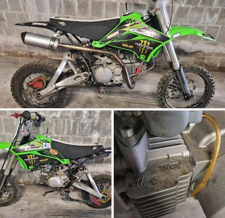 Pitbike 160cc - YX motorblok, Fietsen en Brommers, Minibikes, Midibikes en Pitbikes, Zo goed als nieuw, Pitbike, Ophalen