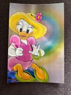 Postkaart Disney Couleurs Magiques 'Daisy', Verzamelen, Disney, Donald Duck, Plaatje of Poster, Zo goed als nieuw, Verzenden
