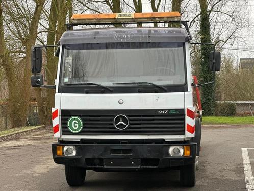 Mercedes 917 Takelwagen met schuifplateau en bril 175893km !, Auto's, Vrachtwagens, Bedrijf, Te koop, Mercedes-Benz, Diesel, 2 deurs