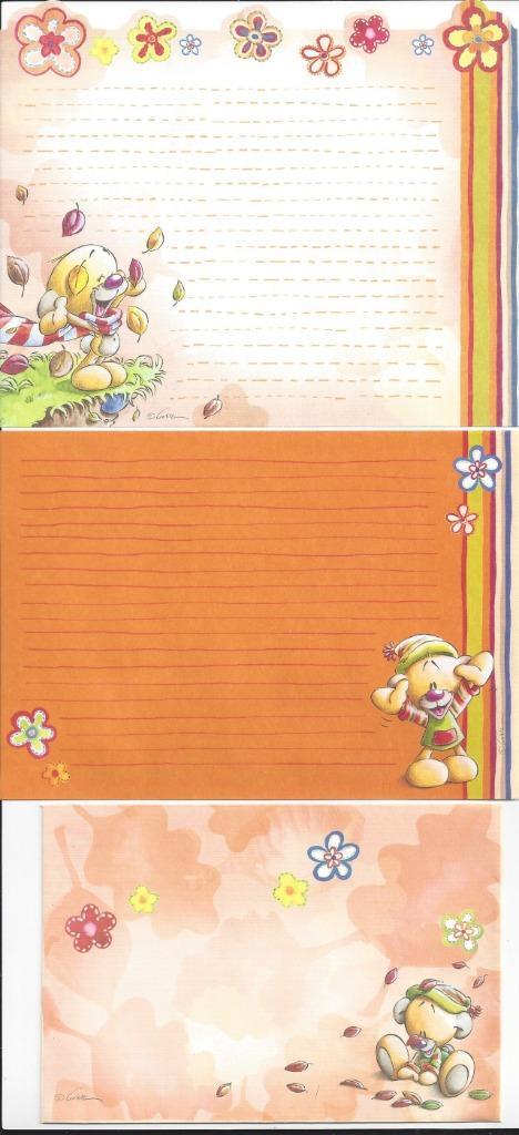 Pimboli briefpapier nr. 7 + envelop, Verzamelen, Diddl, Zo goed als nieuw, Papier, Kaart of Schrift, Pimboli, Ophalen of Verzenden