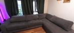 Sofa bruin grijs stoffen hoekzetel 3 x 2.1 x 1.1 m, Ophalen, Gebruikt, Stof