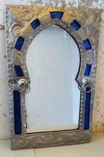Miroir style oriental aux reflets bleus, Maison & Meubles, Rectangulaire, Moins de 50 cm, Enlèvement, Utilisé