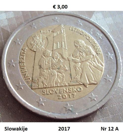 2 Euromunten Slowakije, Postzegels en Munten, Munten | Europa | Euromunten, Losse munt, 2 euro, Slowakije, Ophalen of Verzenden