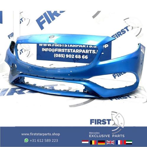 W176 BUMPER FACELIFT AMG VOORBUMPER BLAUW ZWART WIT GRIJS GR, Auto-onderdelen, Carrosserie, Bumper, Mercedes-Benz, Voor, Gebruikt