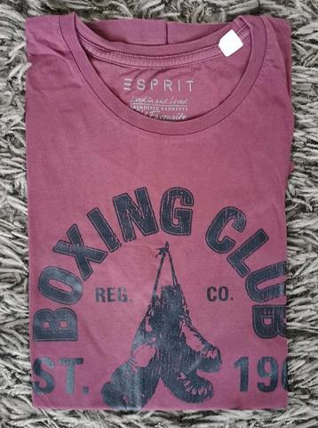 Bordeaux T-shirt van Esprit. Maat L.  beschikbaar voor biedingen