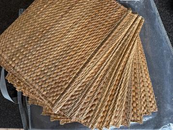 14 prachtige natuurlijke rechthoekig placemats 45x35 beschikbaar voor biedingen