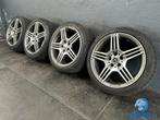 Mercedes AMG 18 inch antraciete velgen 5x112 zomerbanden 235, Auto-onderdelen, Banden en Velgen, 18 inch, Gebruikt, Banden en Velgen