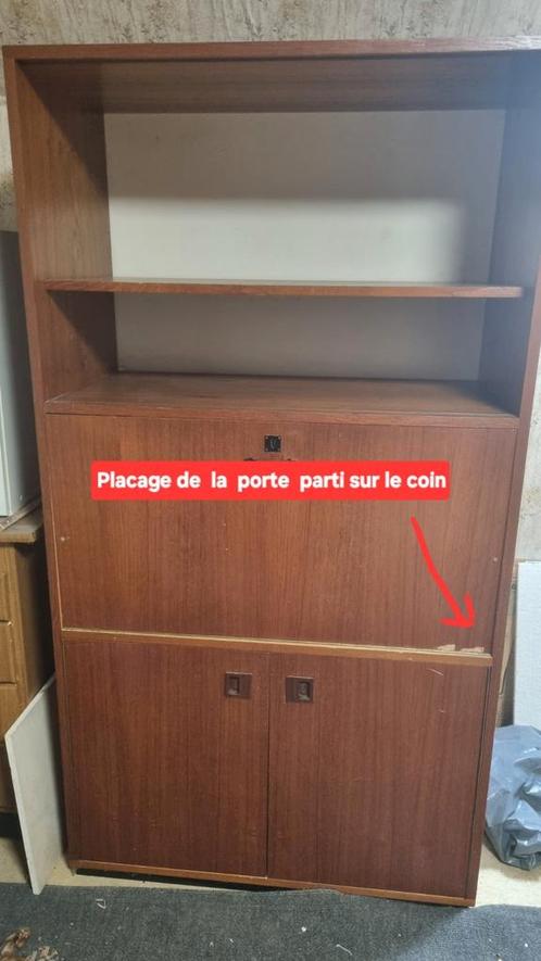 Bibliotheek uit de jaren 60, Huis en Inrichting, Kasten | Boekenkasten, Gebruikt, Ophalen