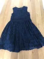 prachtig donkerblauw kleed Engelse broderie, Ophalen, Zo goed als nieuw, Meisje
