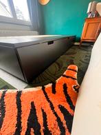 Ikea bed Malm zwart 140x200, Huis en Inrichting, Ophalen, Twijfelaar, Zwart