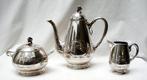 Arnold Kunne - Zilveren koffieservies,decor van korenbloemen, Antiek en Kunst, Antiek | Zilver en Goud, Ophalen of Verzenden, Zilver