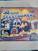 3 CD BOX - 50 SUPER FEESTMAKERS VOL 5, Cd's en Dvd's, Cd's | Nederlandstalig, Ophalen of Verzenden, Zo goed als nieuw, Levenslied of Smartlap