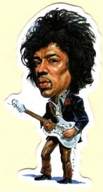 Jimi Hendrix sticker #4, Collections, Musique, Artistes & Célébrités, Envoi, Neuf